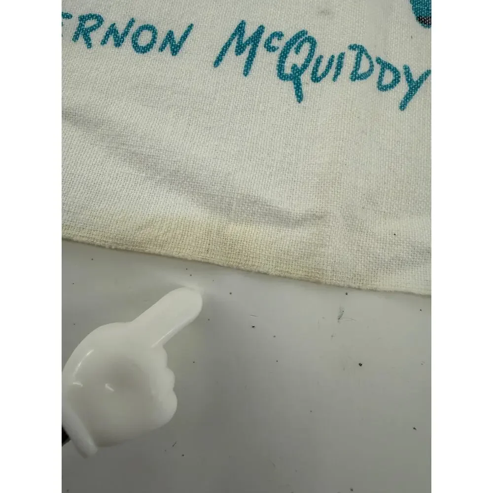 Vintage Vernon McQuiddy Art Novelty Kitchen Apron Mid Century Graphic